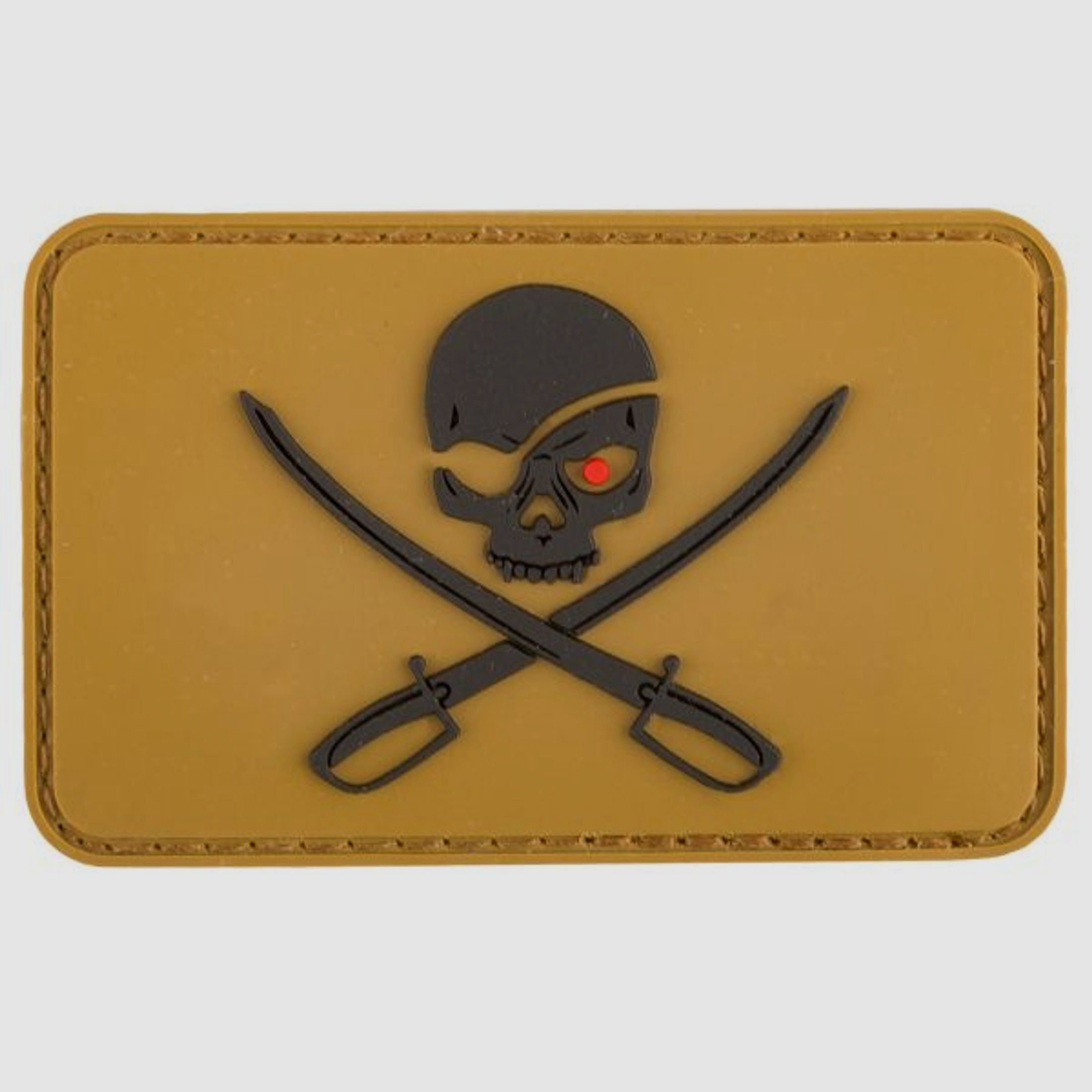 MFH MFH 3D Patch Skull with Swords coyote