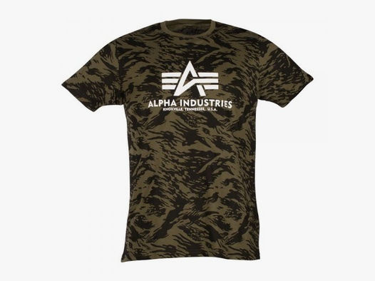 alpha industries Alpha Industries T-Shirt Basic camo brushstroke green