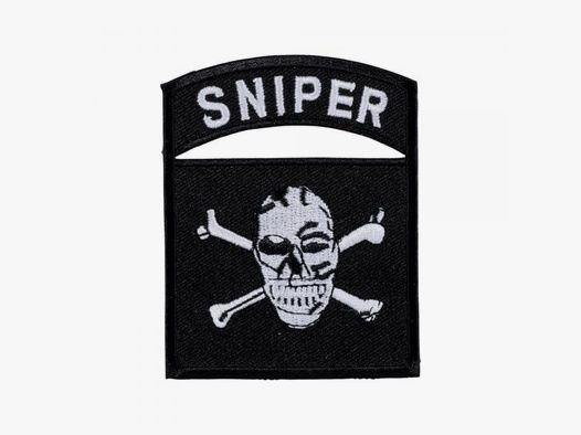 Unbekannt Abzeichen US Textil Sniper Skull
