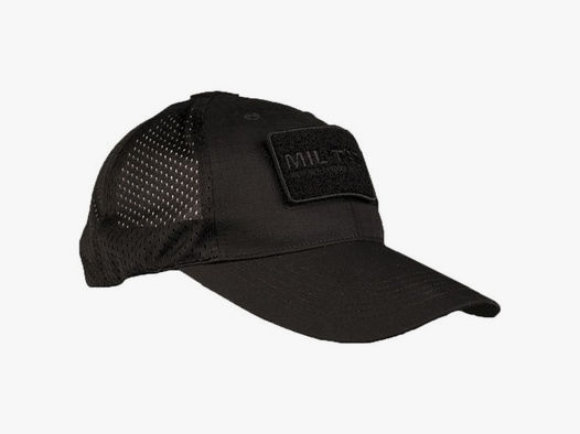 Mil-Tec Baseball Cap mit Netzeinsatz schwarz