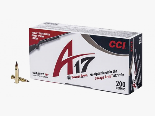 CCI A17 .17 HMR CCI Varmint Tip 17 grs Kleinkaliberpatronen