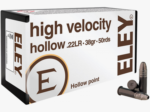 Eley High Velocity Hollow .22 LR HP 38 grs Kleinkaliberpatronen