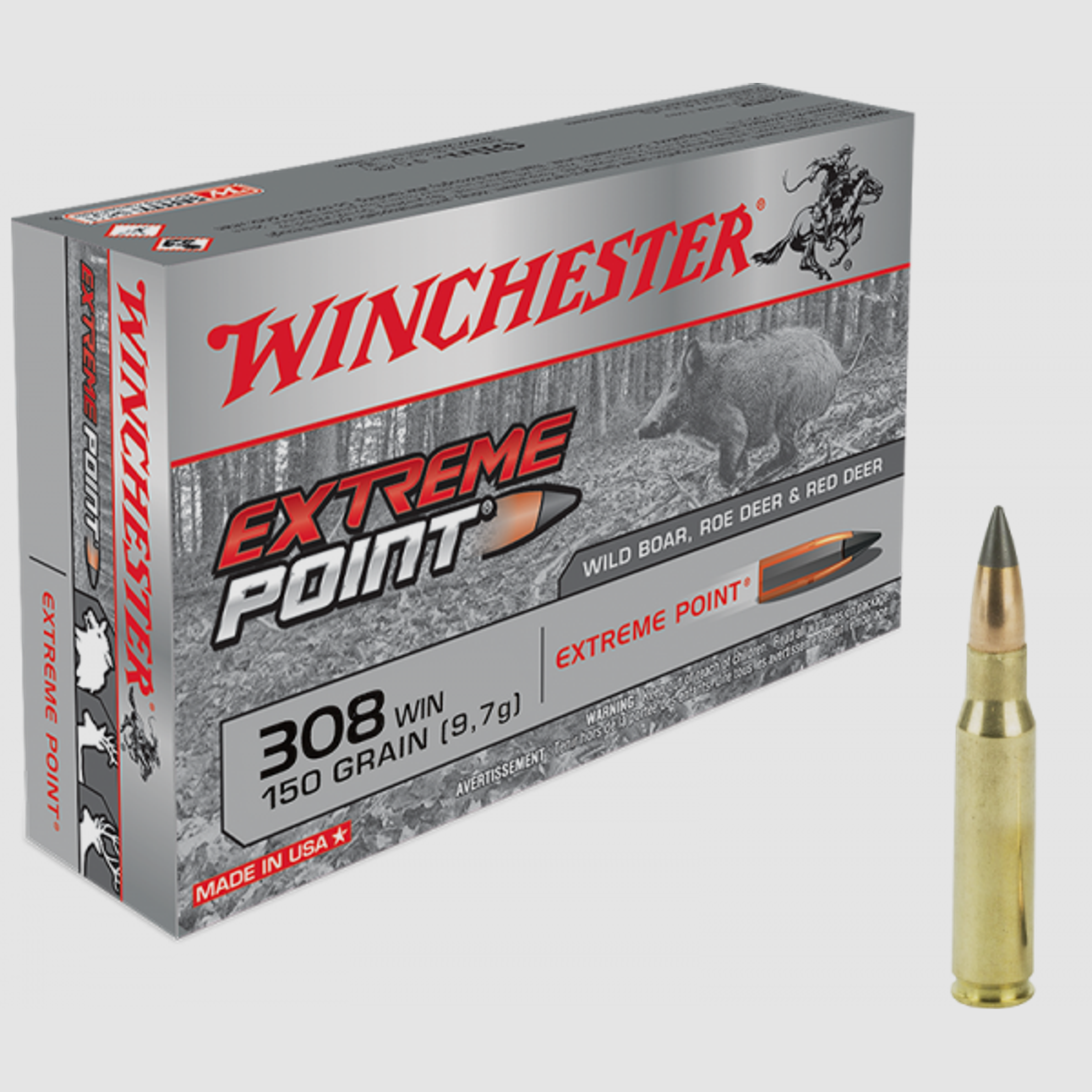 Winchester Extreme Point .308 Win 150 grs Büchsenpatronen