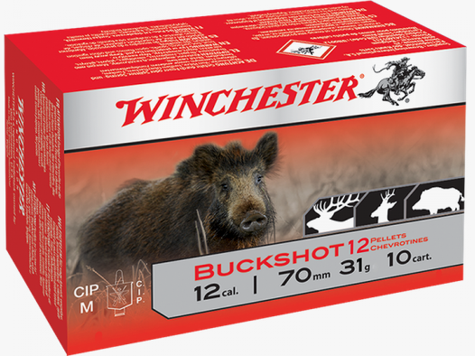 Winchester Standard Buckshot 12/70 30,5 gr Schrotpatronen