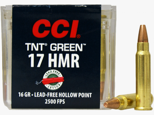 CCI TNT Green .17 HMR HP 16 grs Kleinkaliberpatronen