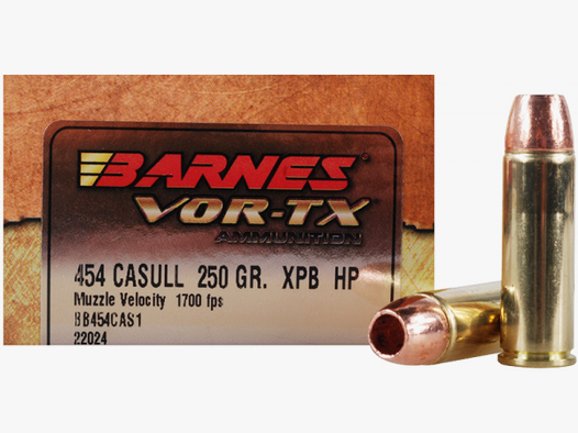 Barnes VOR-TX .454 Casull XPB 250 grs Revolverpatronen