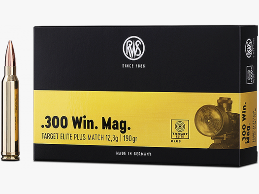 RWS Target Elite Plus .300 Win Mag TEP 190 grs Büchsenpatronen