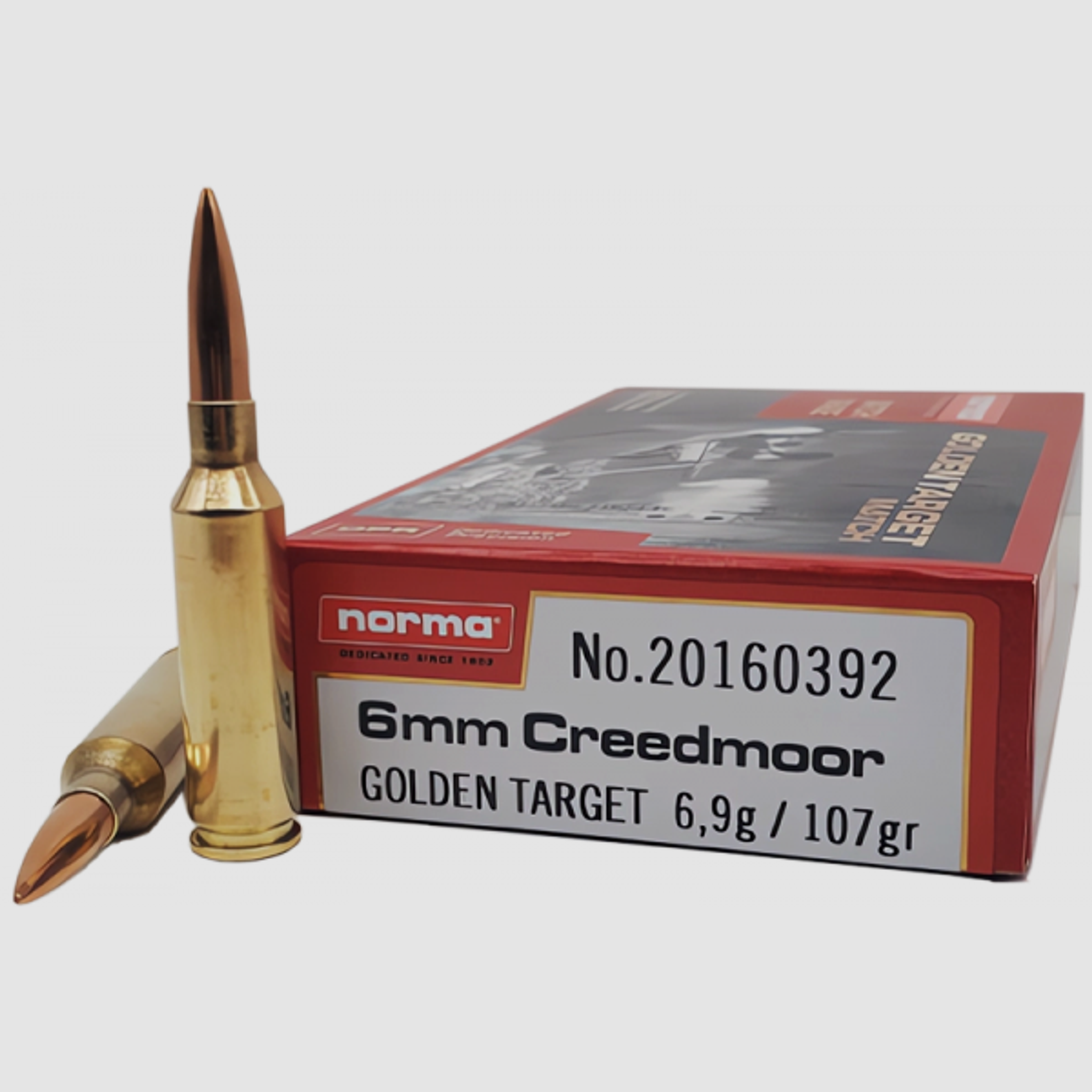 Norma Golden Target 6mm Creedmoor BTHP 107 grs Büchsenpatronen