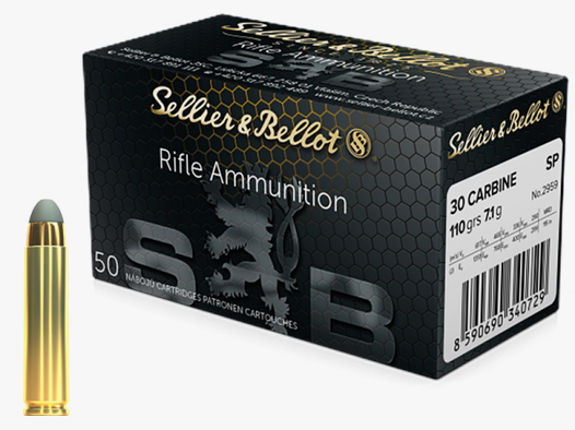 Sellier & Bellot Standard .30 Carbine SJSP 110 grs Büchsenpatronen