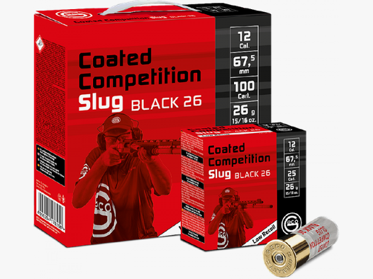 Geco Coated Competition Slug Black 12/67,5 26 g Flintenlaufgeschoss