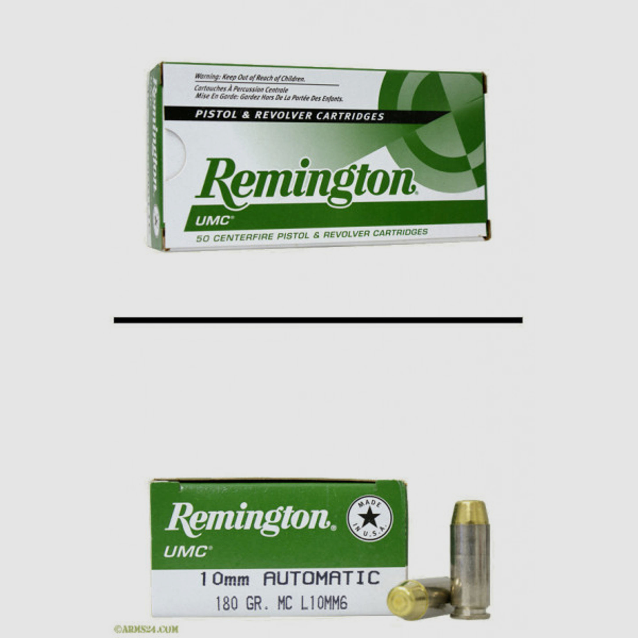 Remington 10mm Auto 11,66g - 180grs FMJ Pistolenmunition #23706