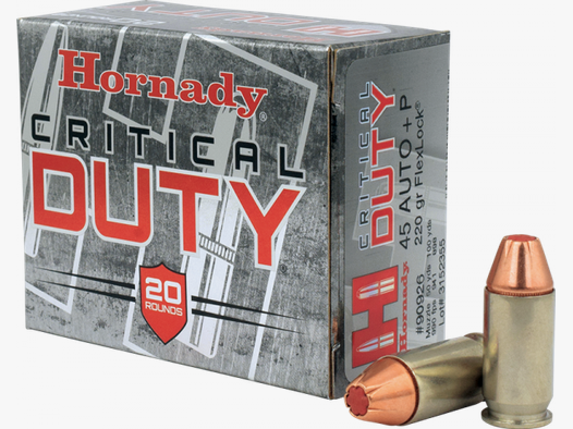 Hornady Critical Duty .45 ACP +P FlexLock 220 grs Pistolenpatronen