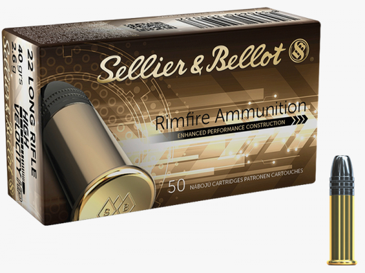 Sellier & Bellot High Velocity .22 LR HP 40 grs Kleinkaliberpatronen