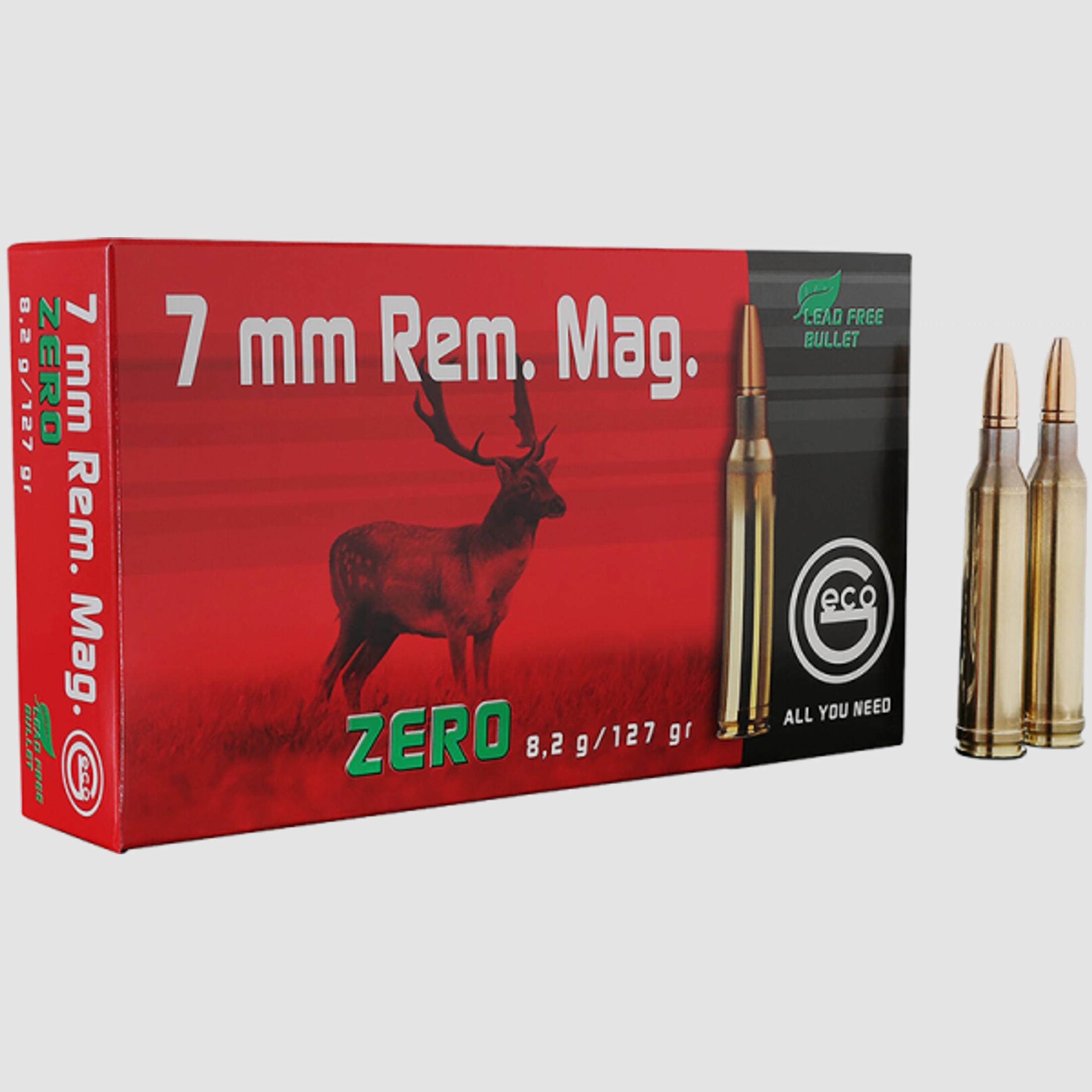 Geco Zero 7mm Rem Mag 127 grs Büchsenpatronen