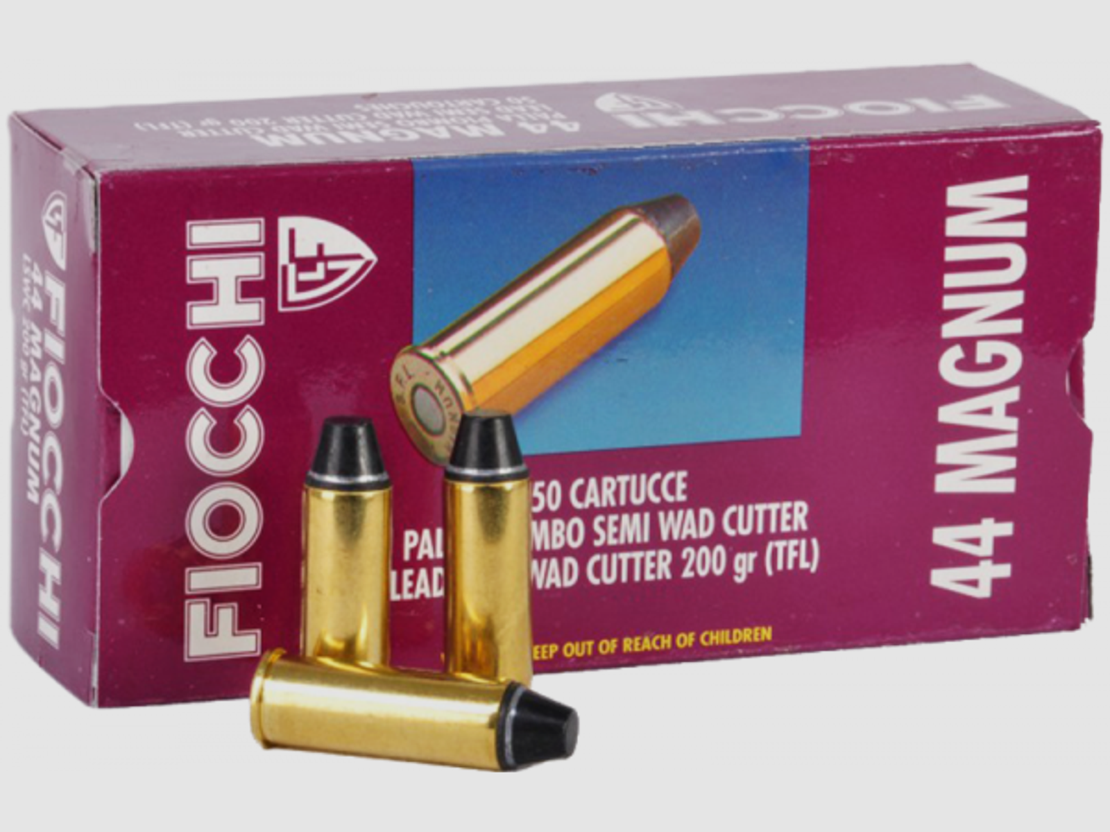 Fiocchi Classic .44 Rem Mag SWC 200 grs Revolverpatronen