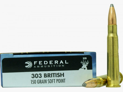 Federal Premium .303 British 9,72g - 150grs SP Büchsenmunition