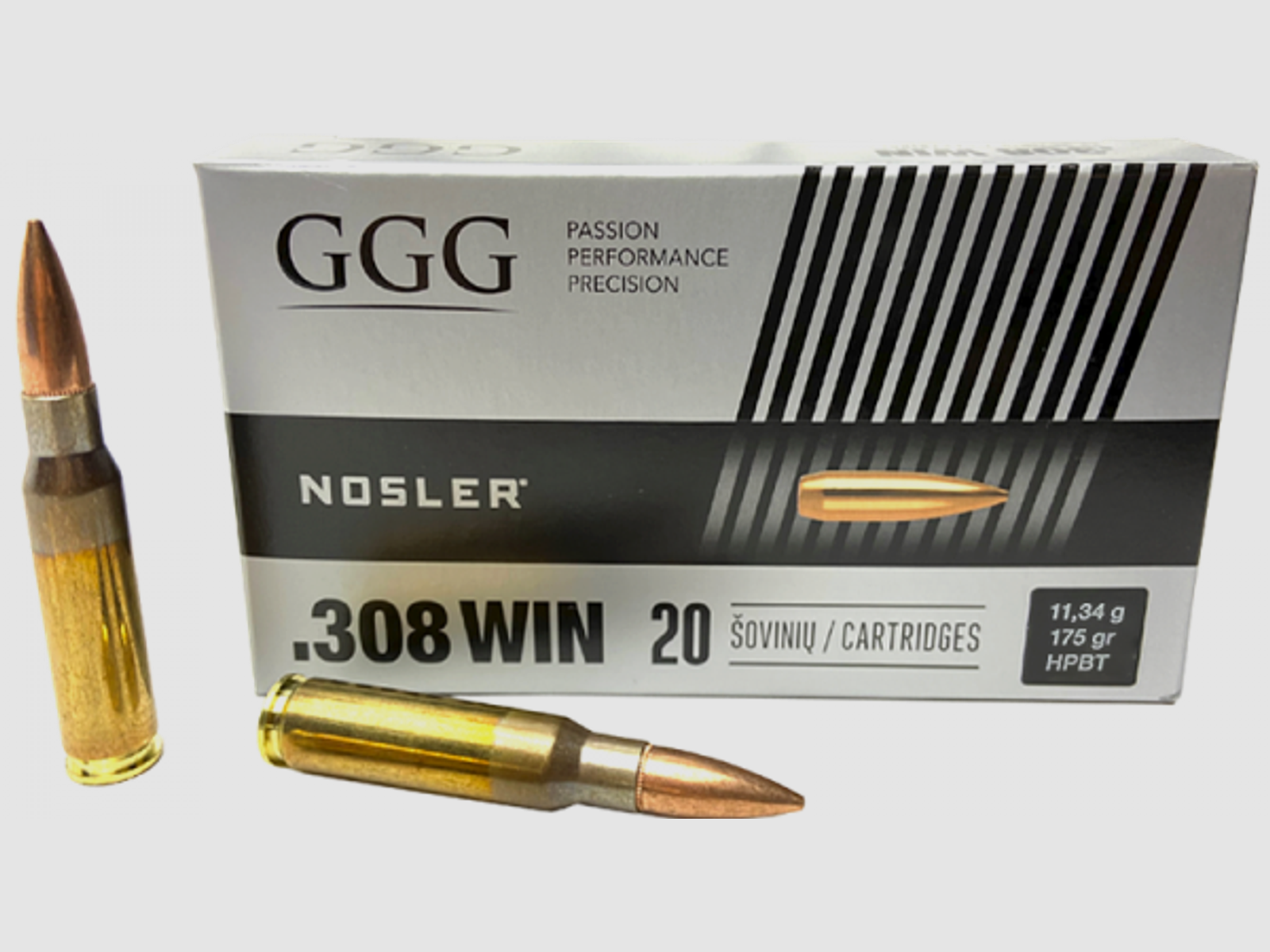 GGG Nosler Custom Competition .308 Win NCC 175 grs Büchsenpatronen