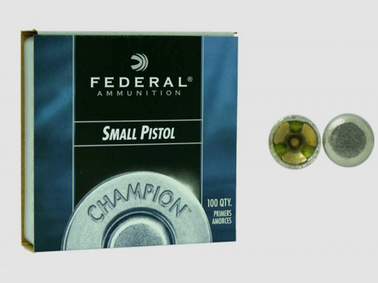 Federal Premium Boxer Small Pistol Zündhütchen #100