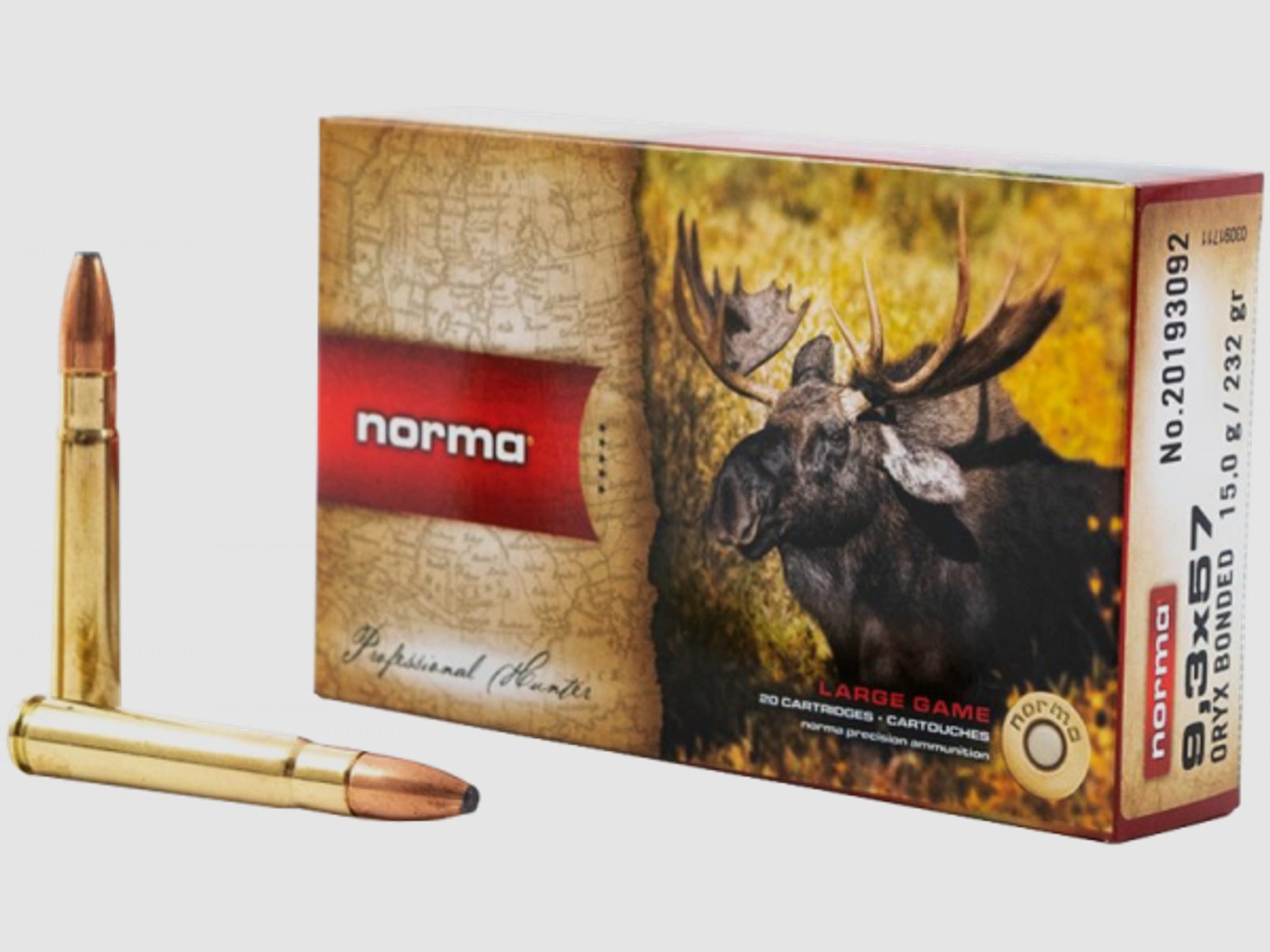 Norma Oryx 9,3x57 232 grs Büchsenpatronen