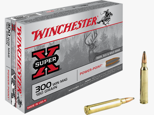 Winchester Super X .300 Win Mag Winchester Power Point 180 grs Büchsenpatronen
