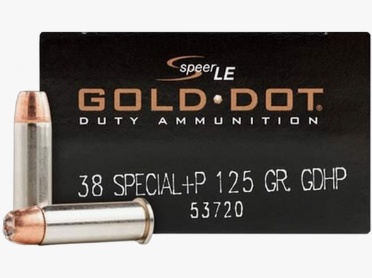 Speer LE Gold Dot Duty .38 Special +P Speer Gold Dot HP 125 grs Revolverpatronen