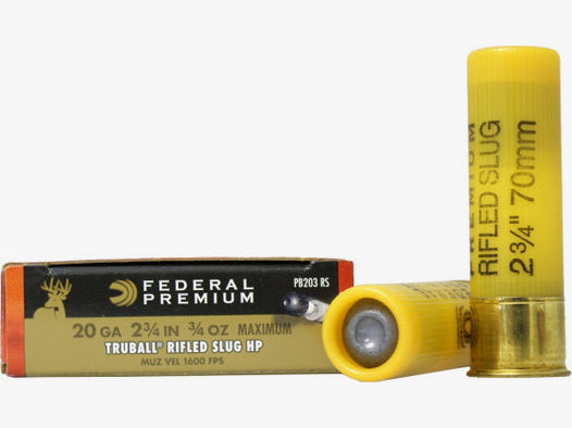 Federal Premium 20/70 21,00g - 324grs Vital-Shok TruBall Rifled Slug Flintenlaufgeschosse