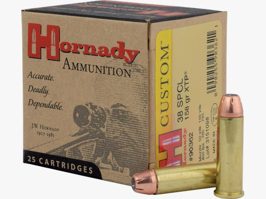 Hornady Custom .38 Special XTP 158 grs Revolverpatronen