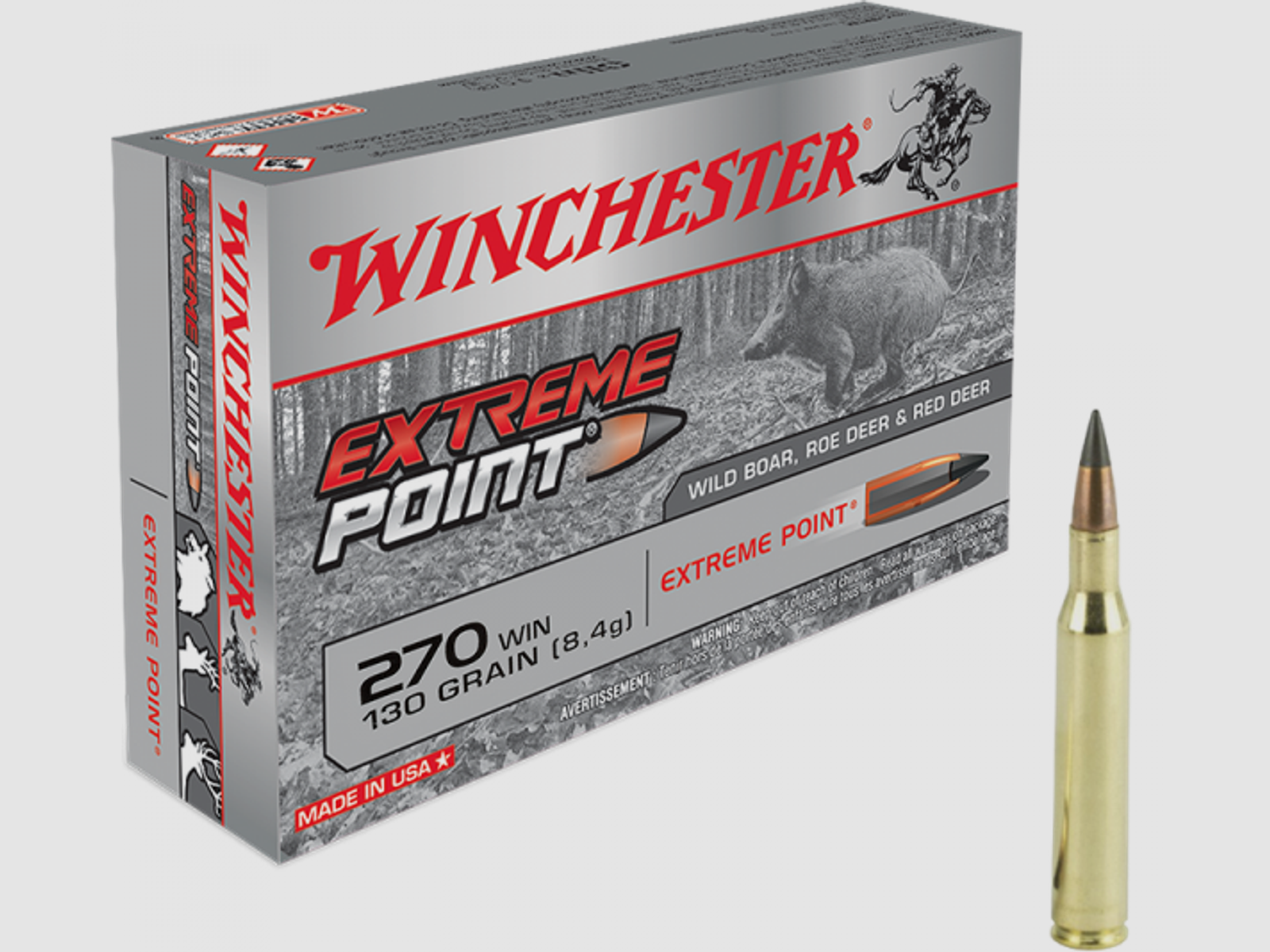 Winchester Extreme Point .270 Win 130 grs Büchsenpatronen