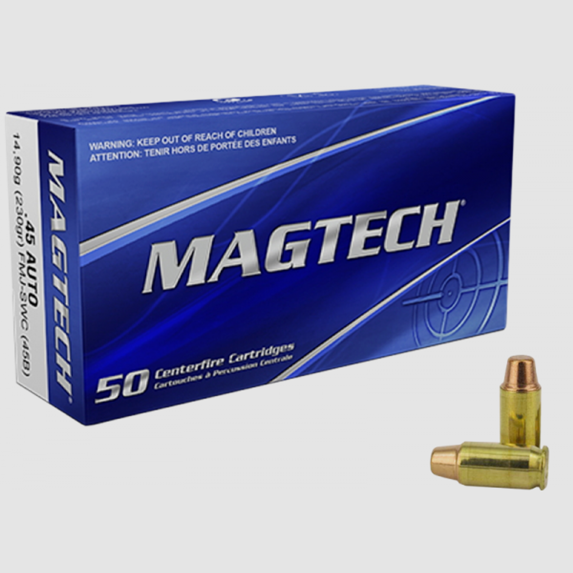 Magtech Standard .45 ACP FMJ SWC 230 grs Pistolenpatronen