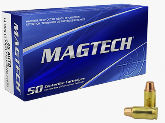 Magtech Standard .45 ACP FMJ SWC 230 grs Pistolenpatronen