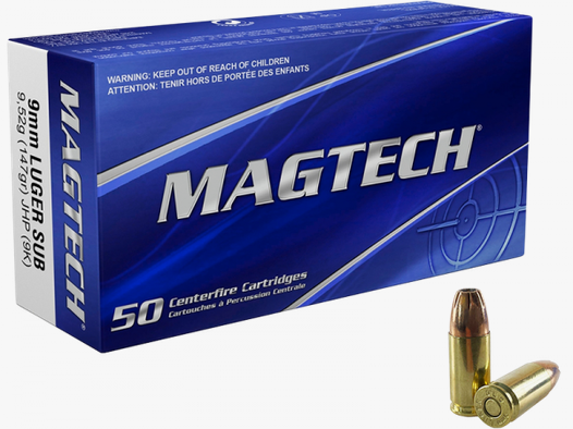 Magtech Standard 9mm Luger (9x19) JHP 147 grs Pistolenpatronen