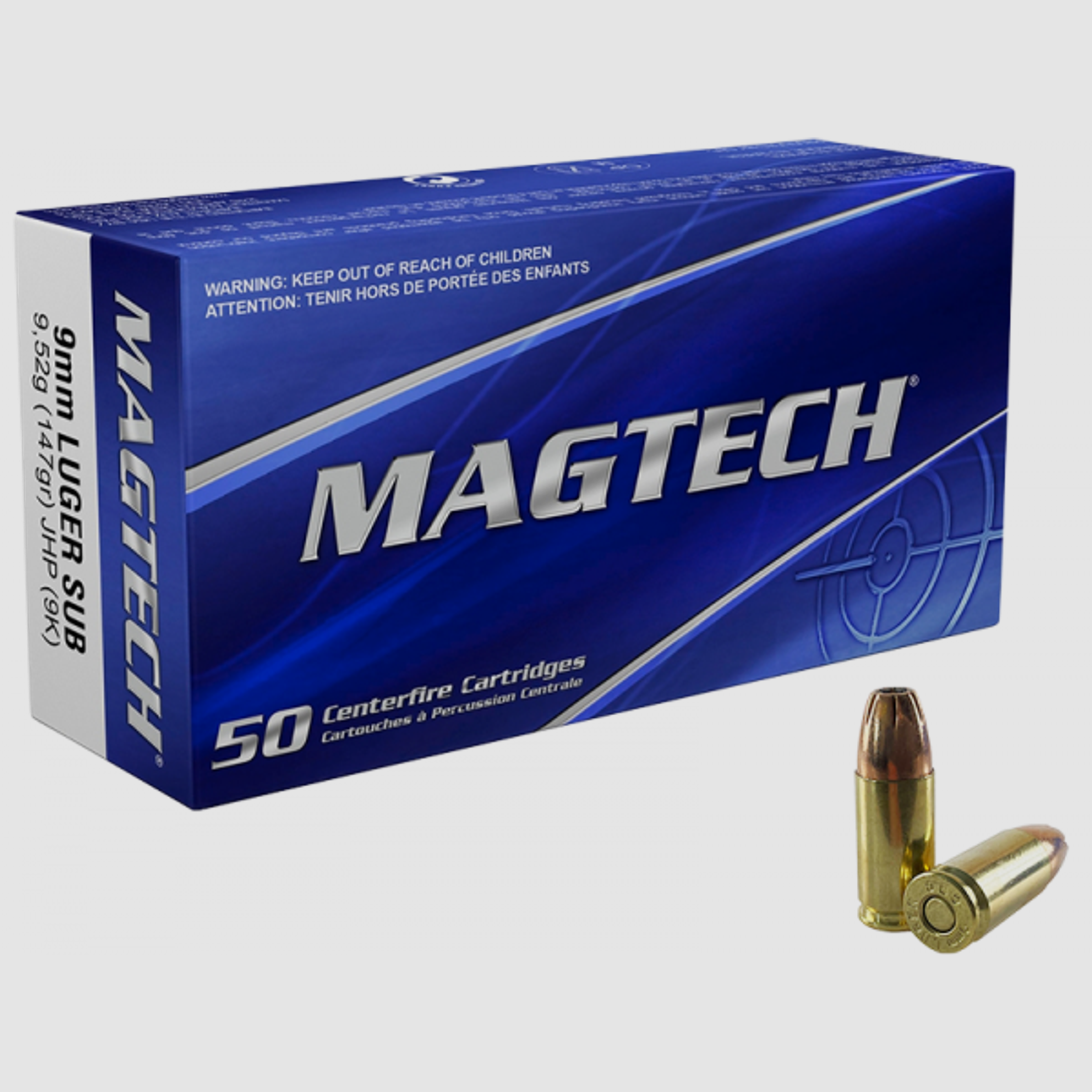 Magtech Standard 9mm Luger (9x19) JHP 147 grs Pistolenpatronen