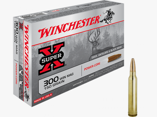 Winchester Super X .300 Win Mag Winchester Power Core 150 grs Büchsenpatronen