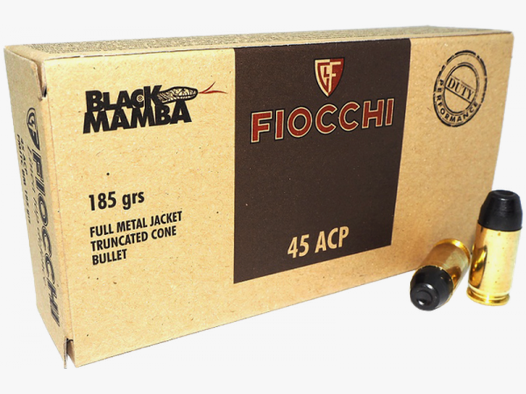 Fiocchi Top Defense .45 ACP Fiocchi Black Mamba 185 grs Pistolenpatronen