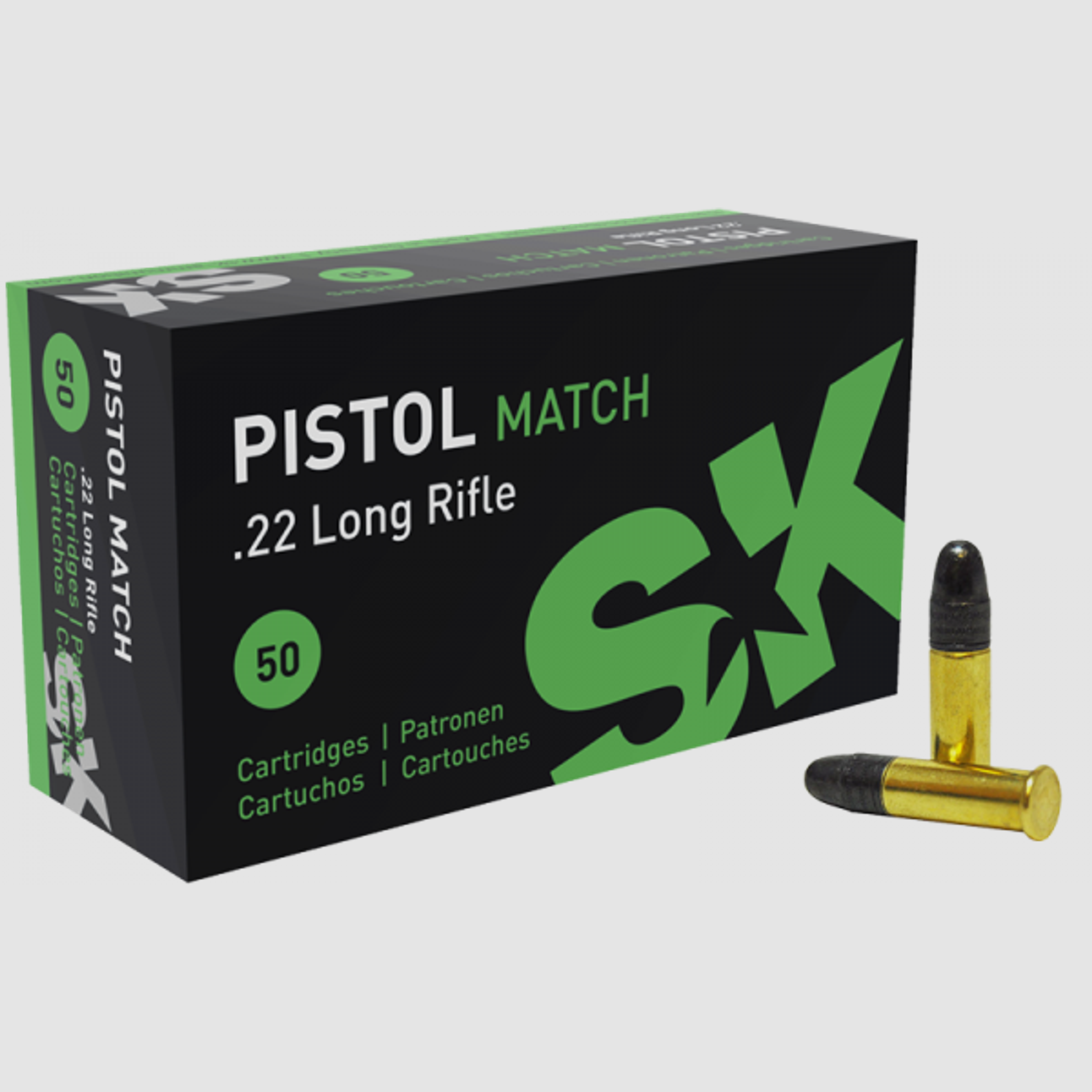 SK Pistol Match .22 LR LRN 40 grs Kleinkaliberpatronen