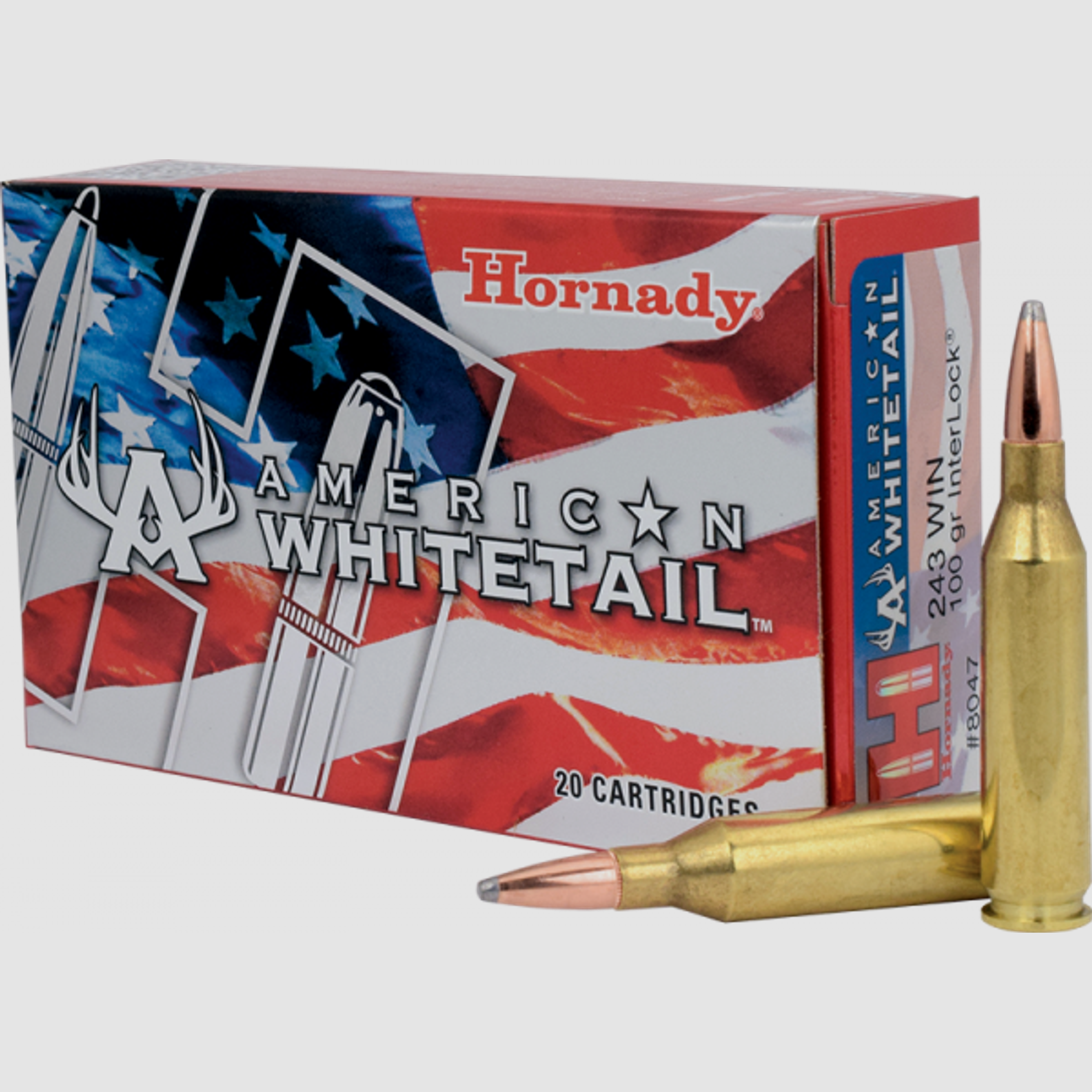 Hornady American Whitetail .243 Win InterLock 100 grs Büchsenpatronen