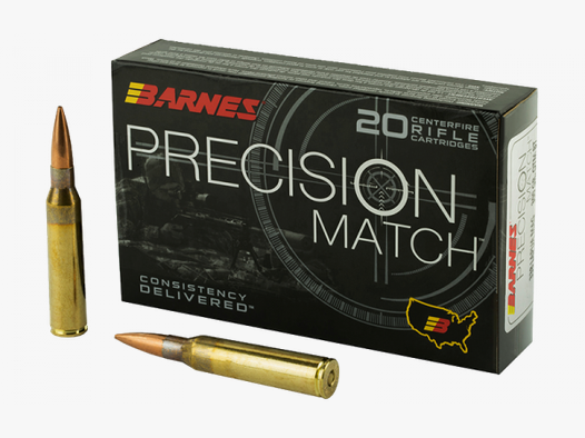 Barnes Precision Match .338 Lapua Mag OTM 300 grs Büchsenpatronen