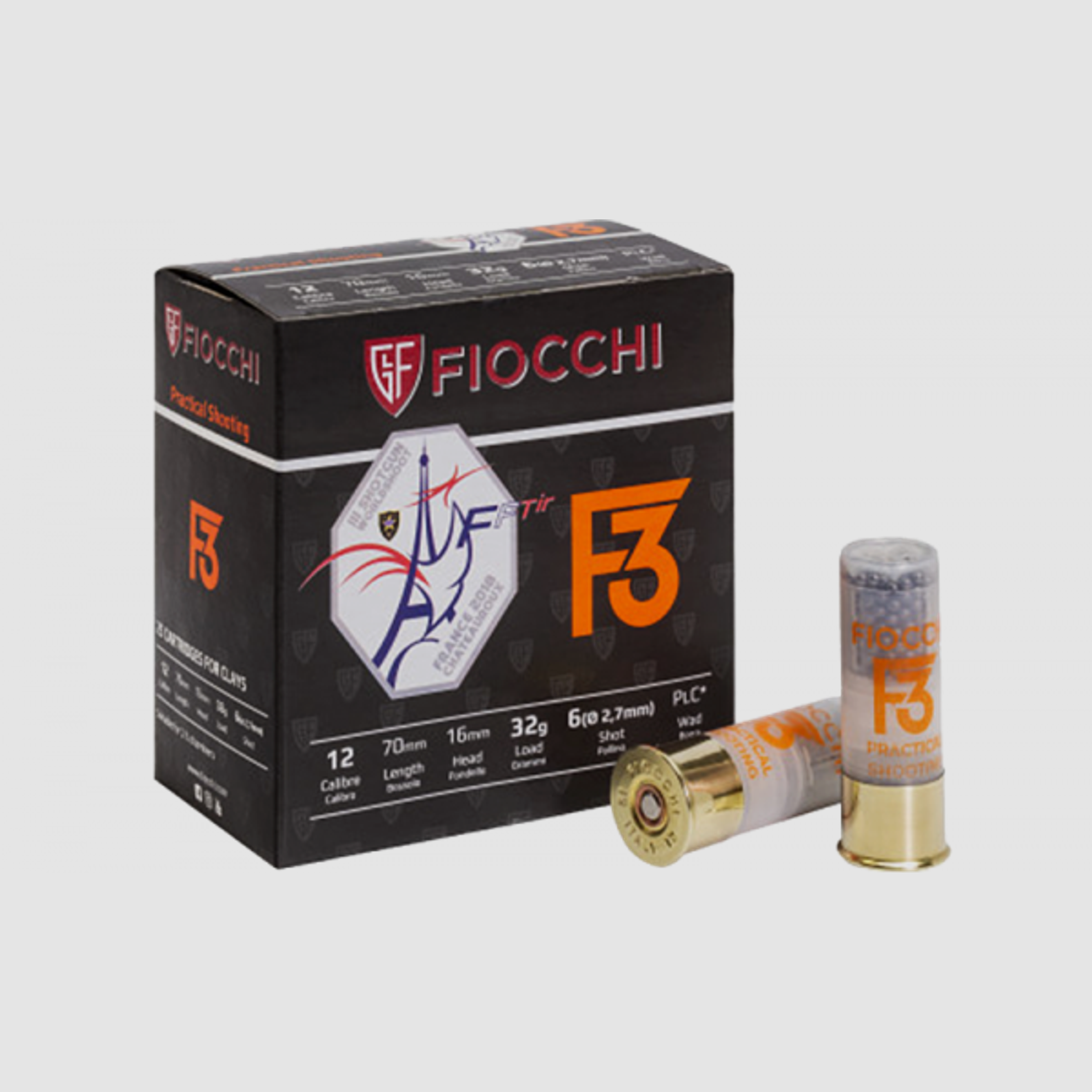 Fiocchi F3 Practical Shooting 12/70 32 gr Schrotpatronen
