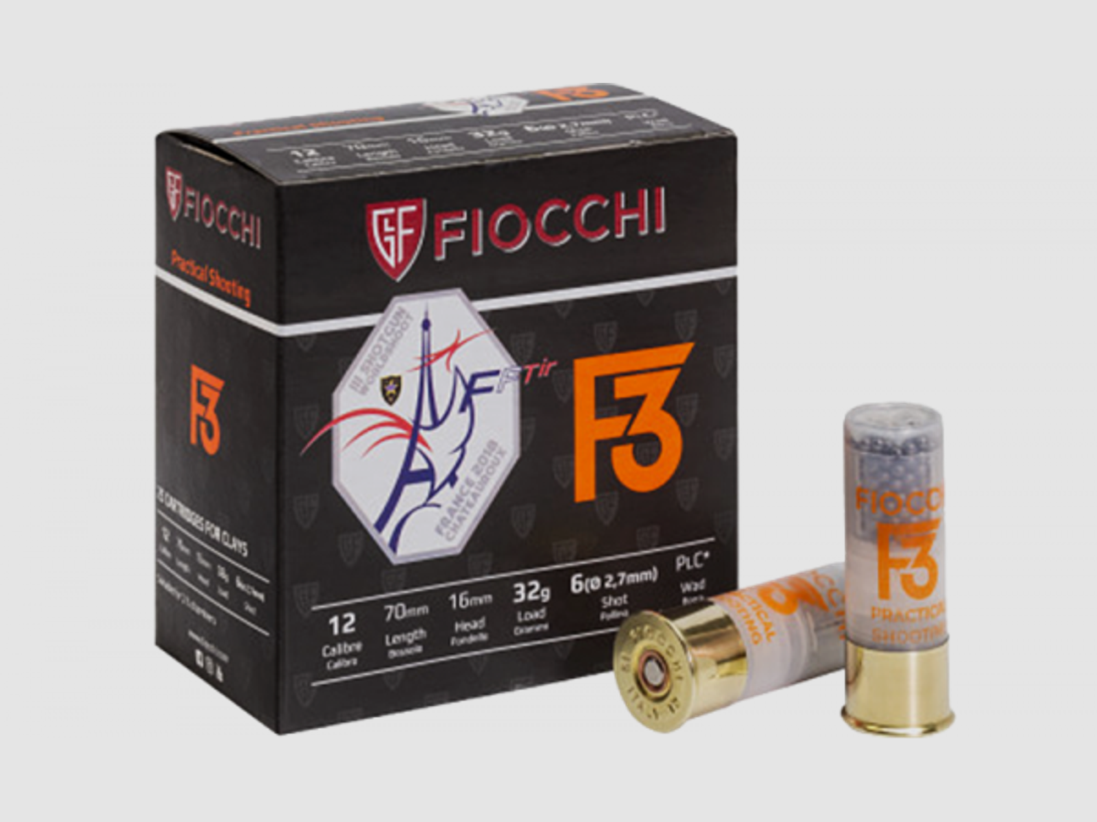 Fiocchi F3 Practical Shooting 12/70 32 gr Schrotpatronen