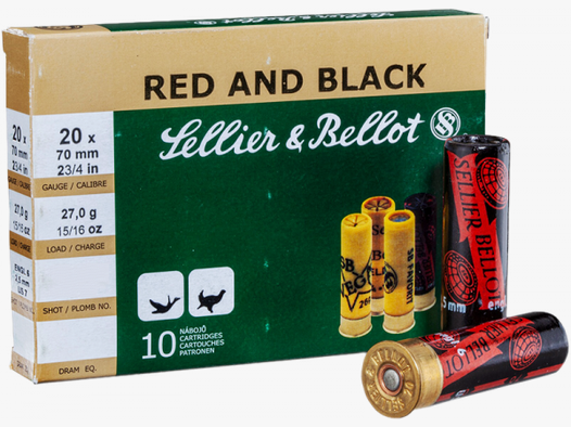 Sellier & Bellot Red and Black 20/70 27 gr Schrotpatronen