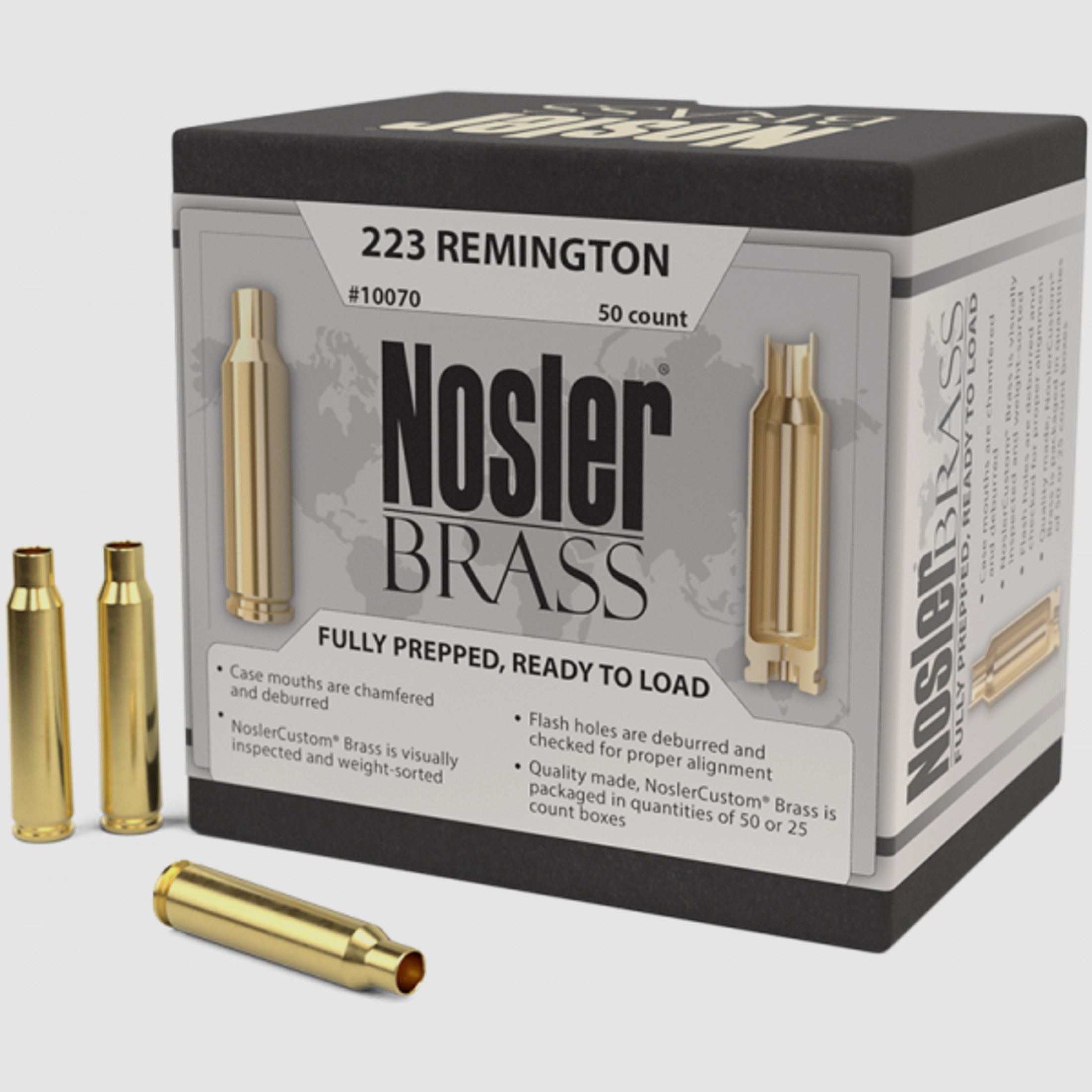 Nosler Premium Brass .223 Rem Langwaffen Hülsen