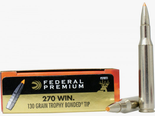 Federal Premium .270 Win 8,42g - 130grs Federal Trophy Bonded Tip Büchsenmunition