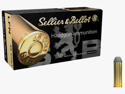 Sellier & Bellot Standard .45 Colt LFN 250 grs Revolverpatronen