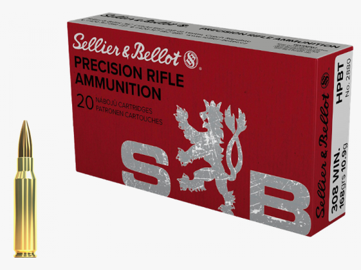 Sellier & Bellot Target Match .308 Win BTHP 168 grs Büchsenpatronen
