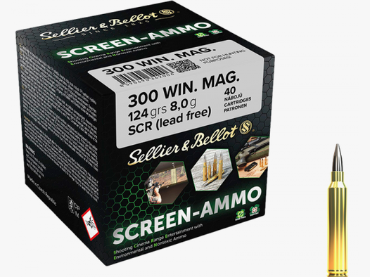 Sellier & Bellot Screen-Ammo .300 Win Mag 124 grs Büchsenpatronen