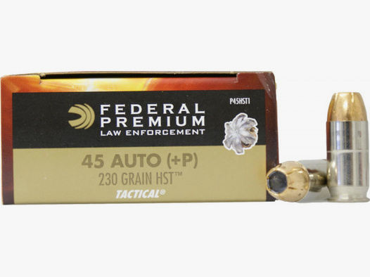 Federal Premium .45 ACP +P 14,90g - 230grs Federal HST Pistolenmunition