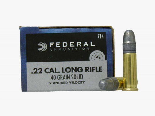 Federal Premium .22 l.r. 2,59g - 40grs Solid Kleinkalibermunition #714I