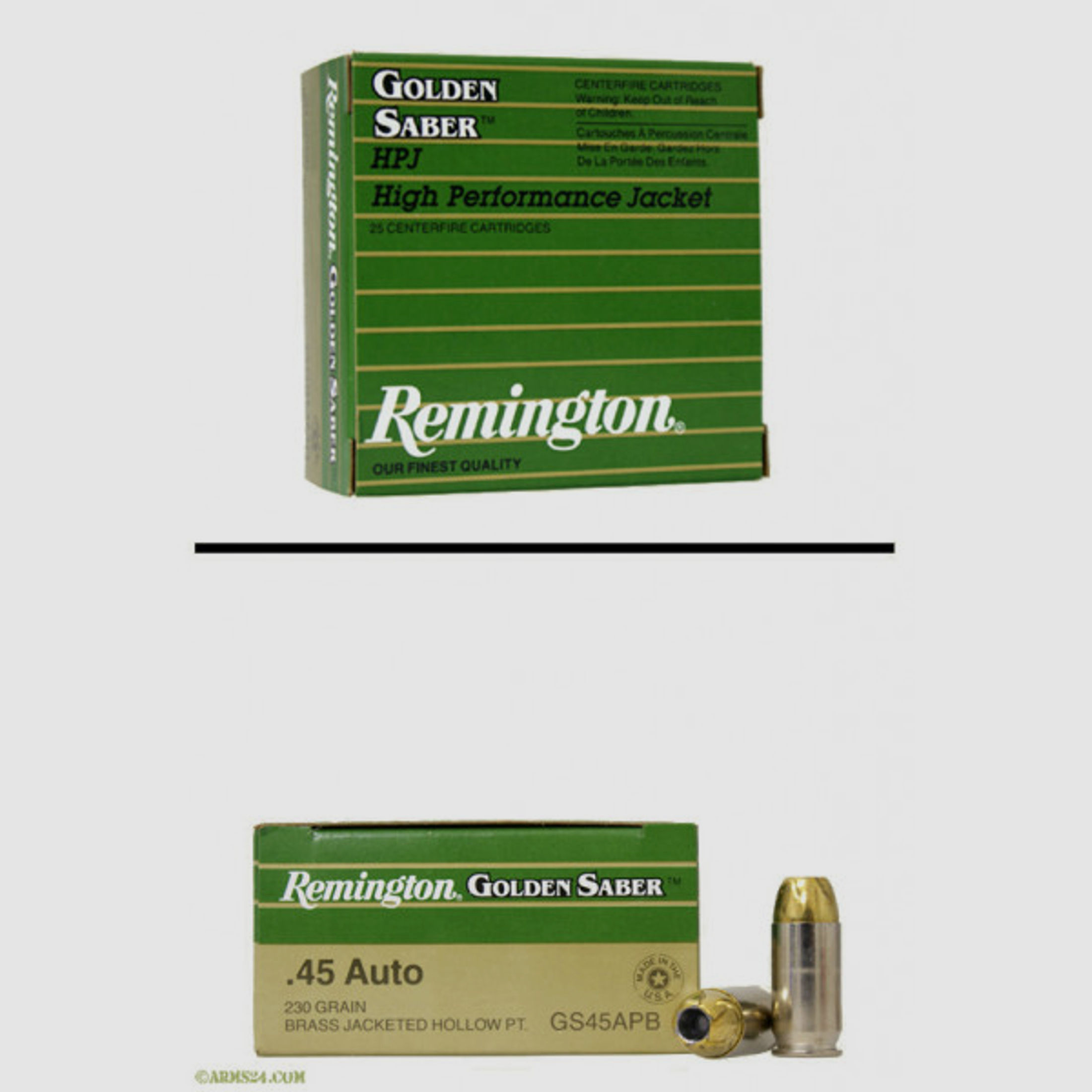 Remington .45 ACP 14,90g - 230grs Golden Saber HPJ Pistolenmunition #29453