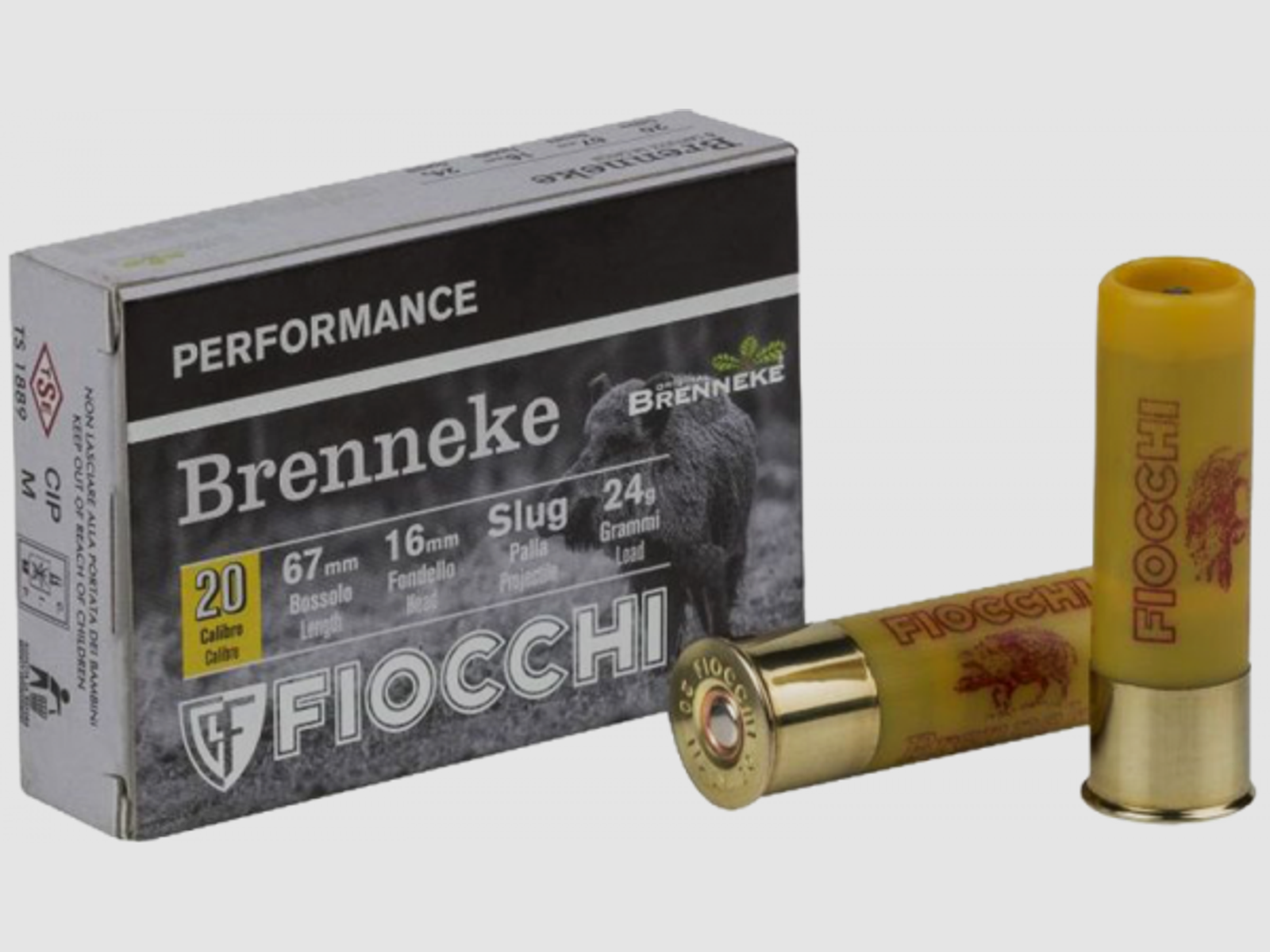 Fiocchi Performance 20/67 Brenneke Classic 371 grs Flintenlaufgeschoss