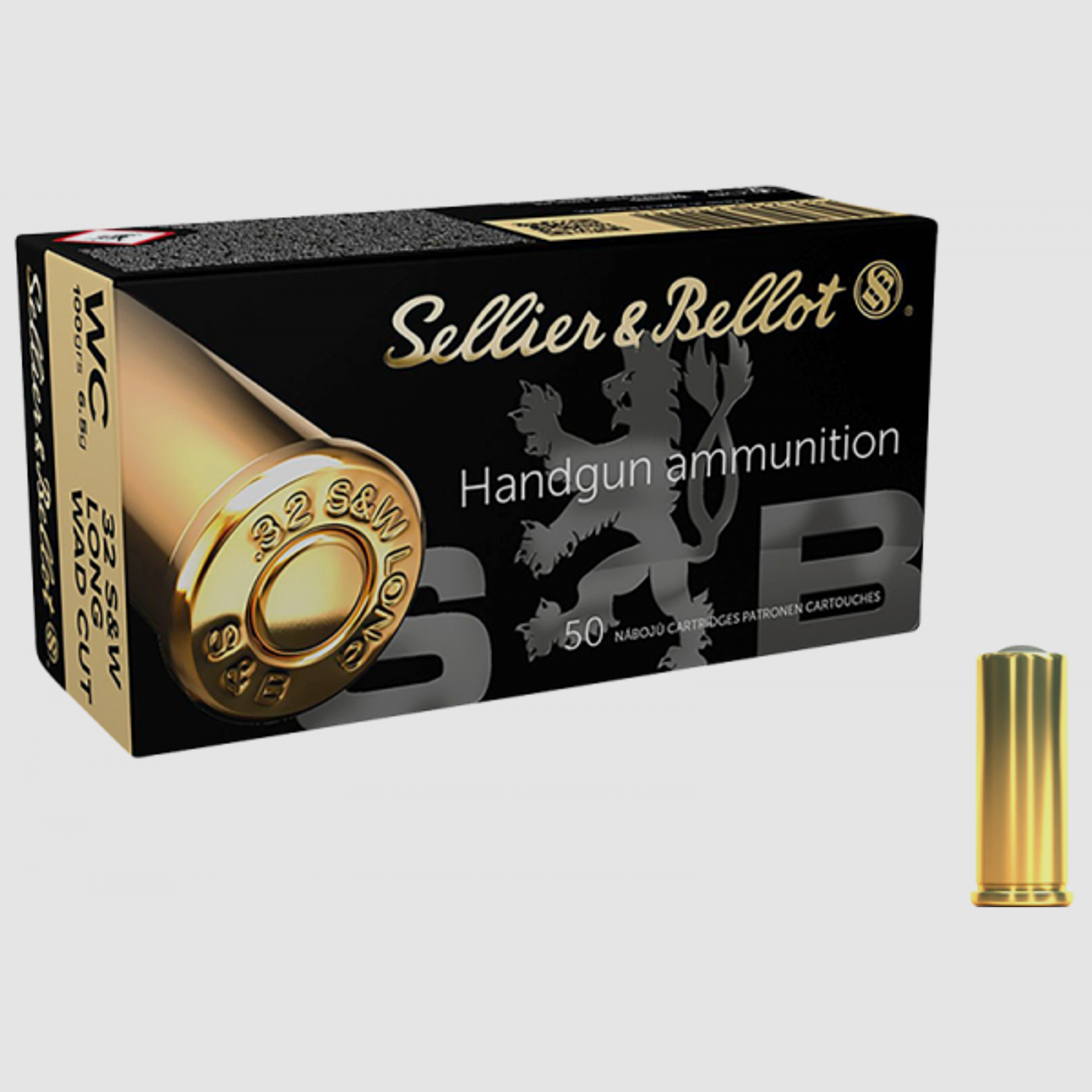 Sellier & Bellot Standard .32 S&W Long Wad Cut. WC 100 grs Revolverpatronen